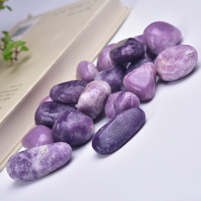 Natural Polished Lepidolite Tumbled Crystals Healing Stones For Sale